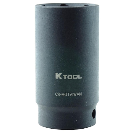 K-Tool International 1/2" Drive Impact Socket black oxide, Deep 6Pt, 1/2"Dr, 32mm KTI-38232